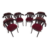 6 Fauteuils bridge bistrot