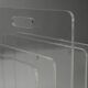Porte-revues acrylique transparent MCM, années 1970, rangement vinyles