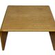 Table basse carrée minimaliste en chêne, années 70