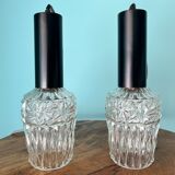 Vintage pendant lamps / art deco lamp shade / 1960's / mid century lamp