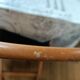 Set of 4 wood and leather chairs