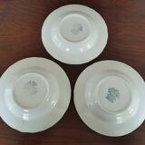 8 blue & white soup plates Broadhurst, Lunéville, Myott and Royal Sphinx Regout Maestricht