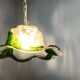Vintage murano glass pendant light, for Mazzega, 1960s