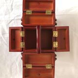 Vintage wooden sewing box