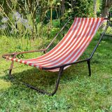 Vintage portable and removable deckchair