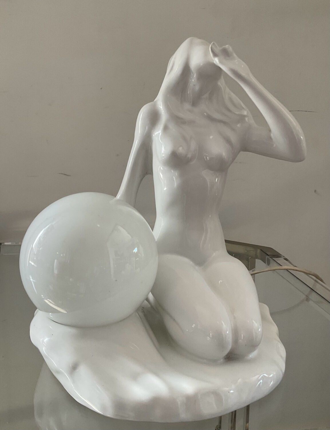 Vintage ceramic lamp from the 70s-80s
