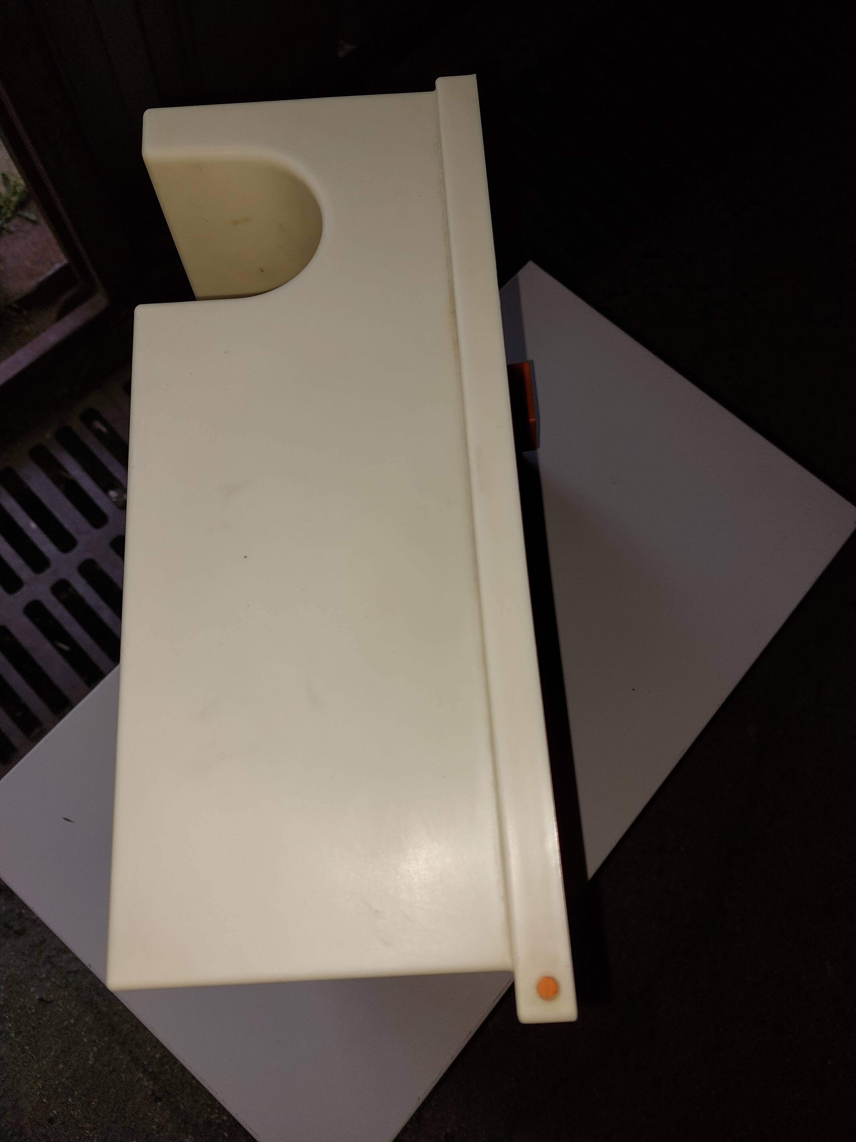 Used vintage plastic bathroom cabinet