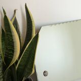 Octagonal antique beveled wall mirror