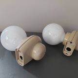 Vintage space age wall lamps