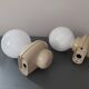 Vintage space age wall lamps