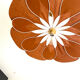 Suspension florale lin et rotin