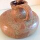 Flat vase in brown 60s-70s
