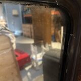 Mirror with wooden frame