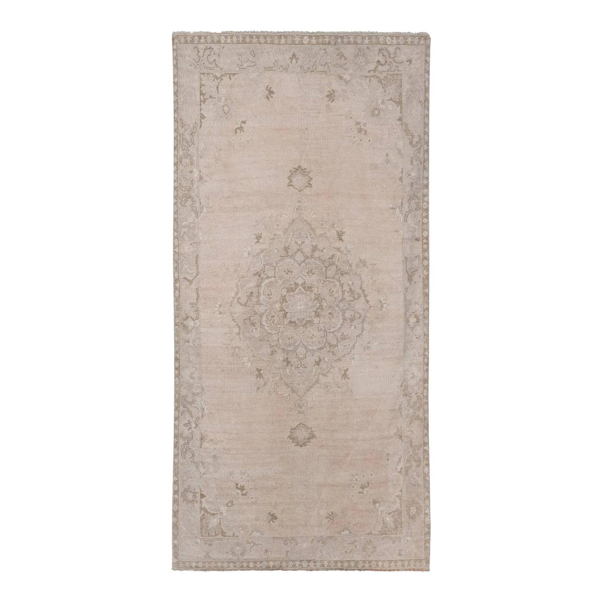 Vintage handmade Turkish rug 145x290 cm