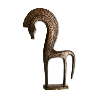 Cheval étrusque en bronze