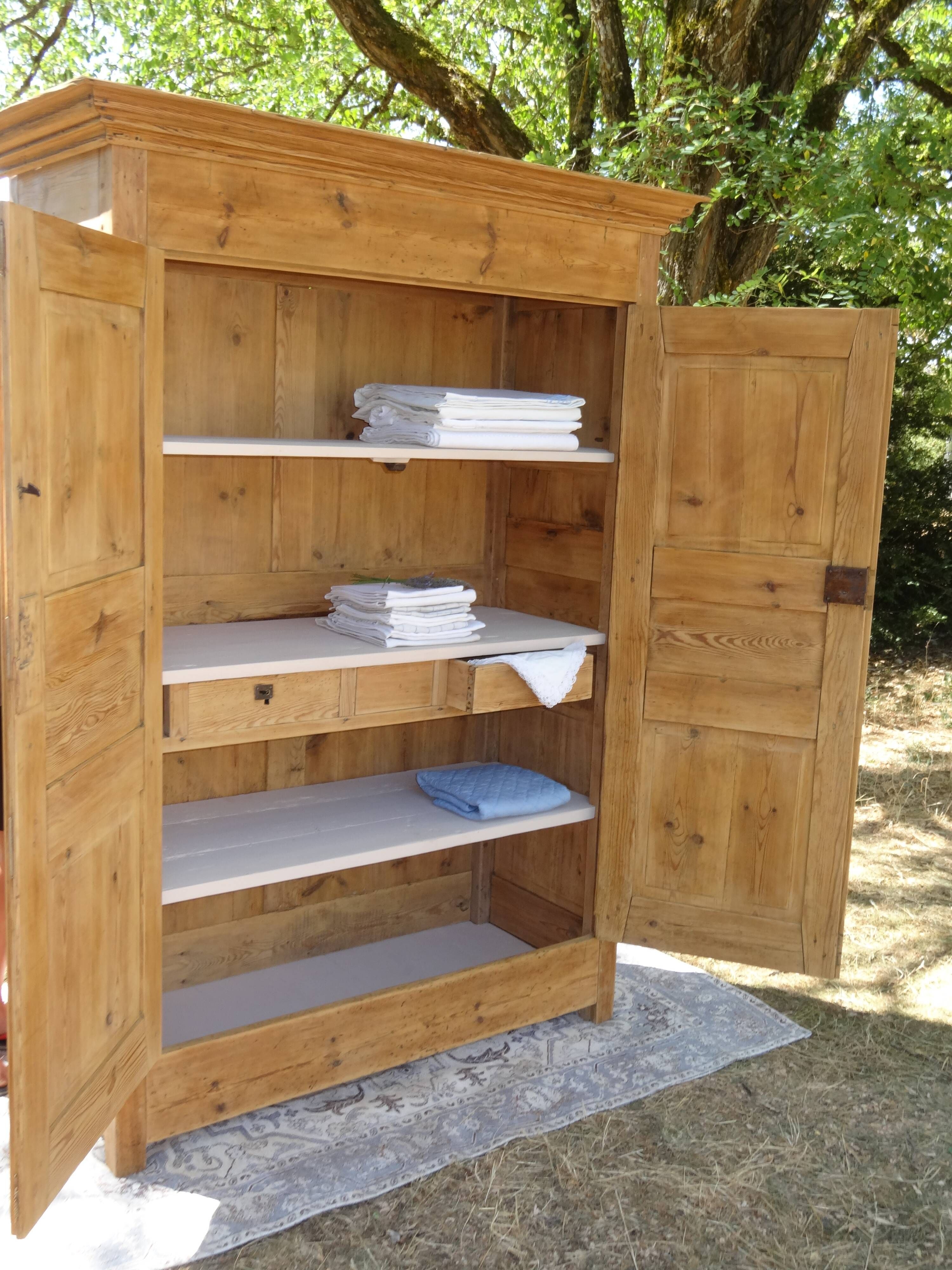 Antique solid pine cupboard
