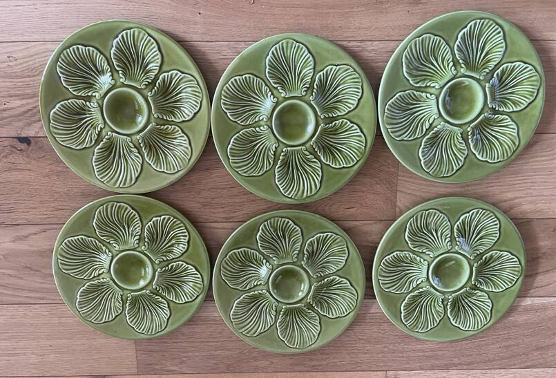 oyster plates from the 70s