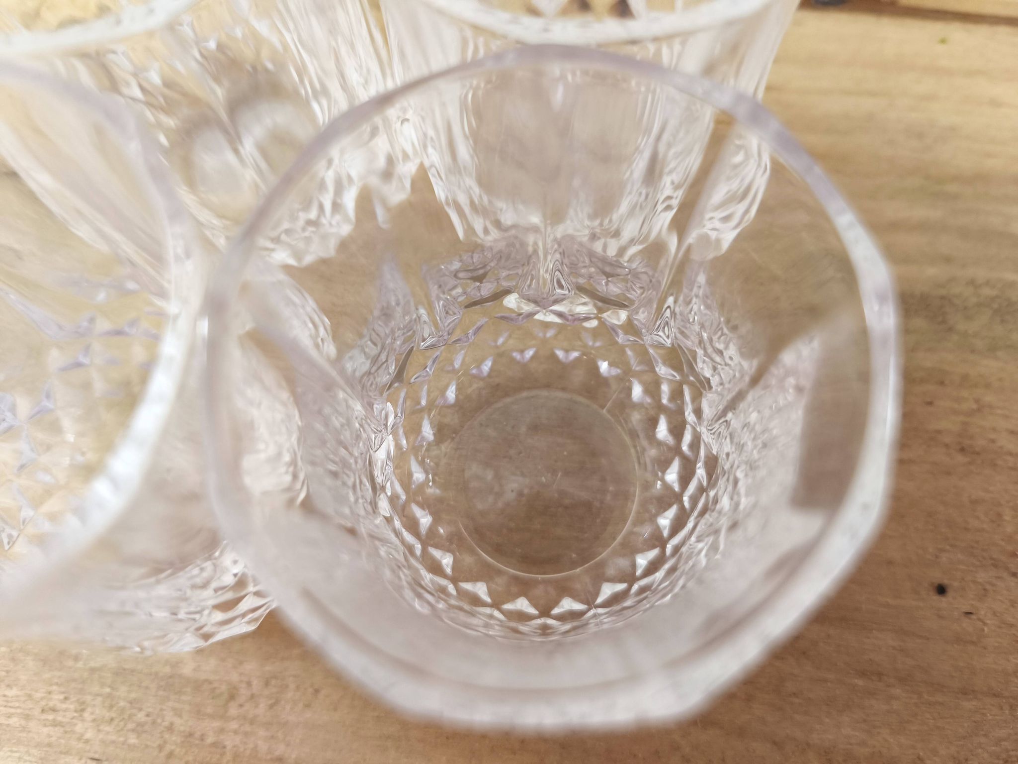 Lot de 4 verres à liqueur forme gobelet Cristal d'Arques modèle Longchamp