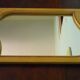 Wall mirror with light wood frame - 1960  54x35cm