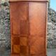 Wardrobe linen Louis XV marquetry matt rosewood