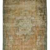 Turkish Anatolian Handmade Vintage Rug 262 cm x 180 cm