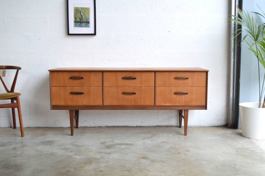 Enfilade/sideboard with 6 drawers, 168 cm