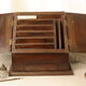 Antique table cabinet in solid mahogany XXth
