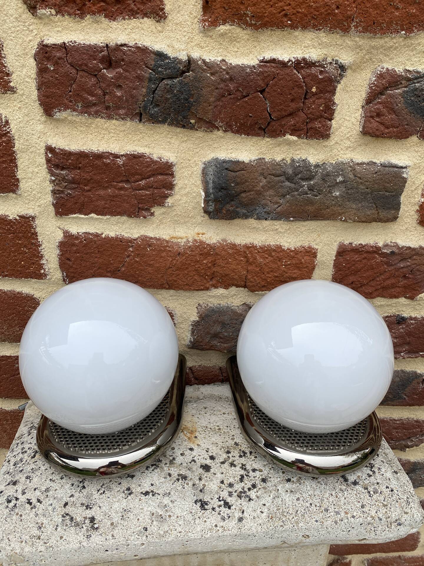 Pairs of vintage wall lights