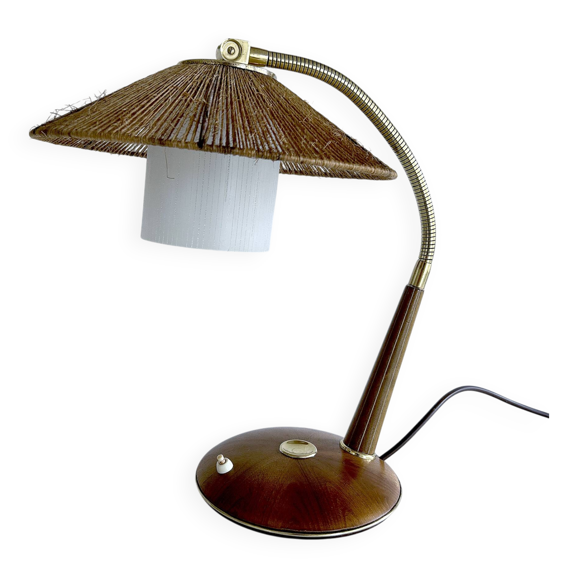 Vintage Scandinavian Lamp, Teak