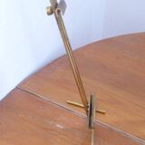 Table mirror on a brass easel