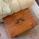Vintage wooden toolbox chest