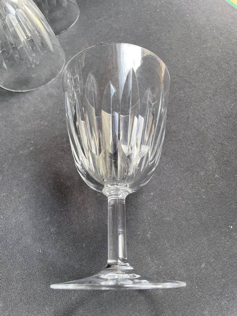 6 verres à eau baccarat service casino