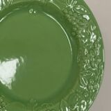 6 barbotine dessert plates.