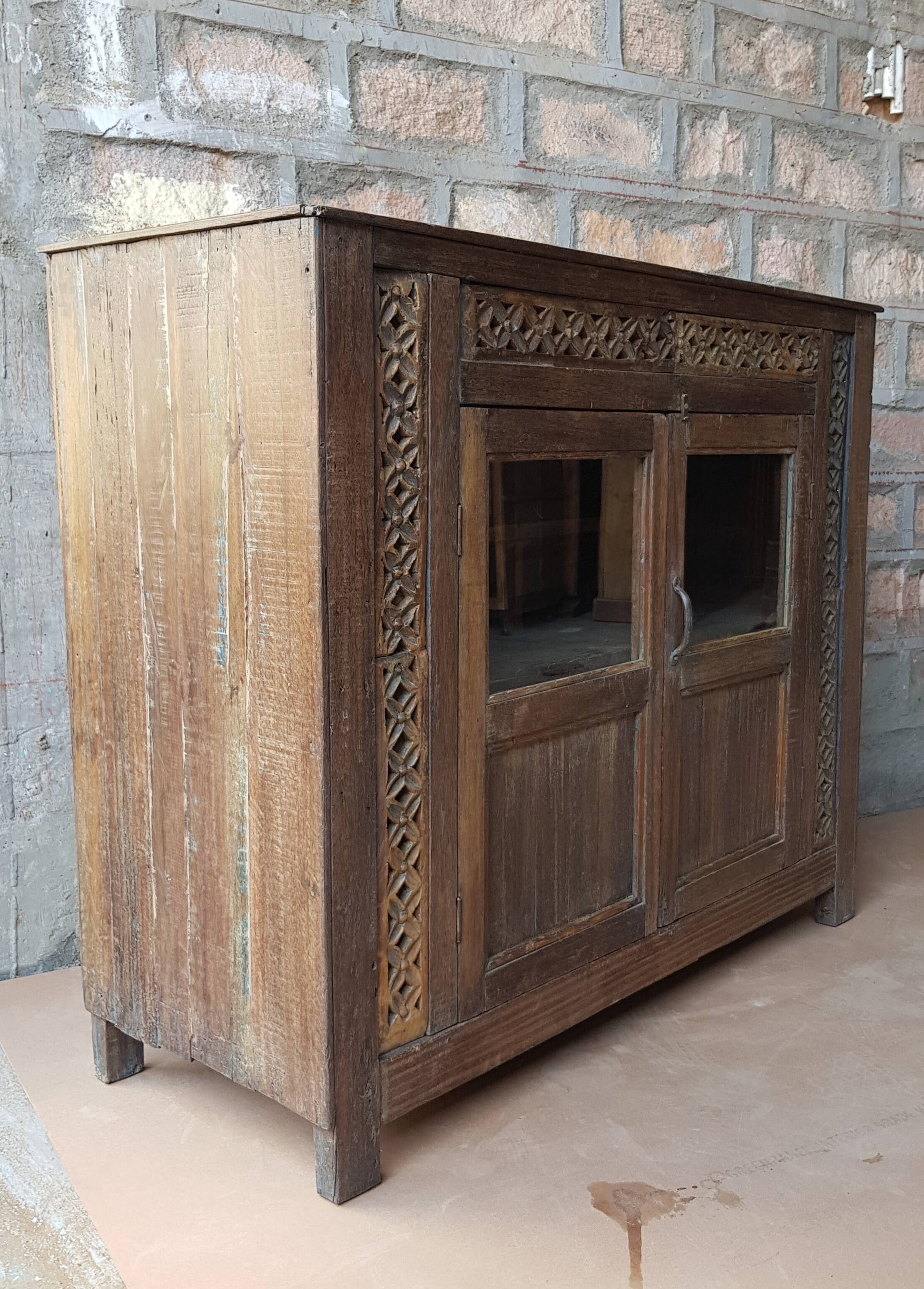 Ancient tribal buffet in Burmese teak
