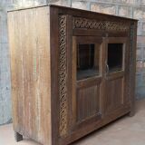 Ancient tribal buffet in Burmese teak