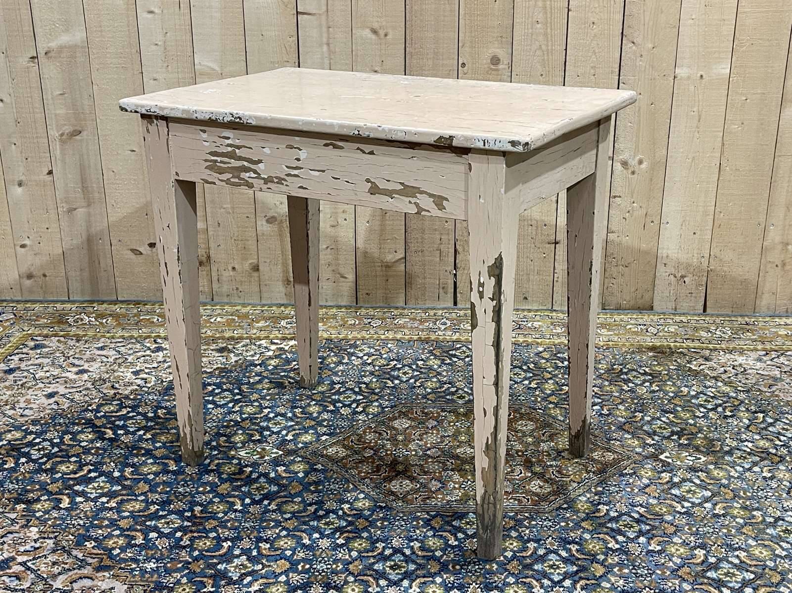 Beech desk table from the 1950s