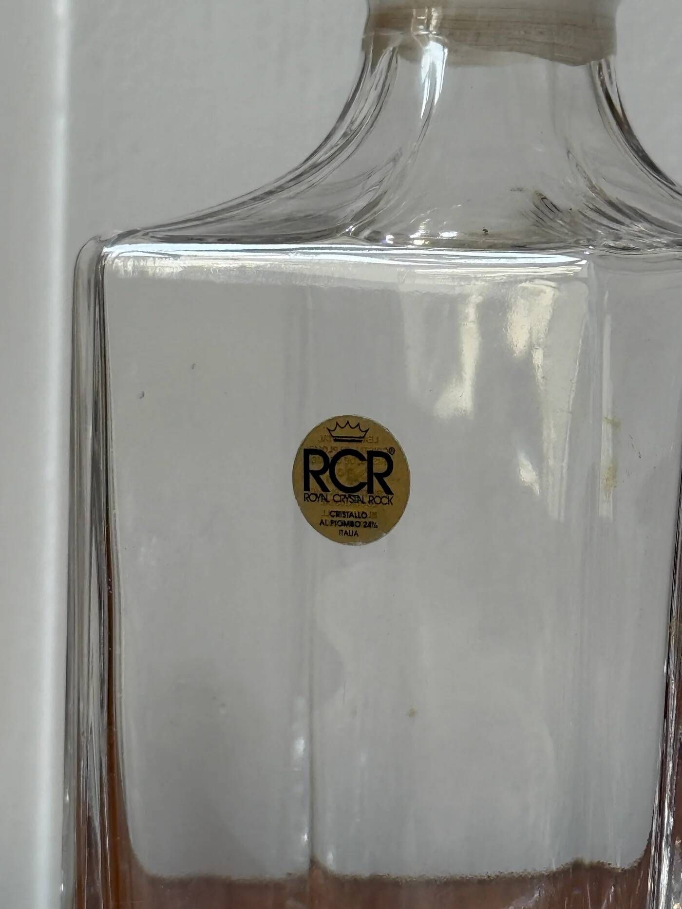 Crystal whisky decanter