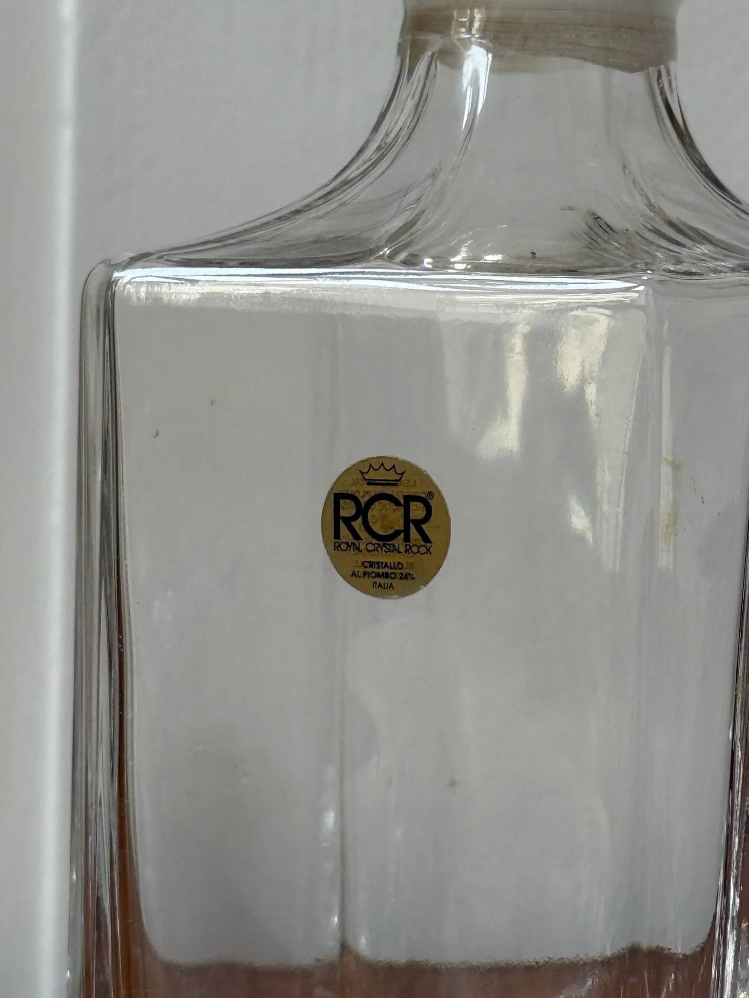Crystal whisky decanter