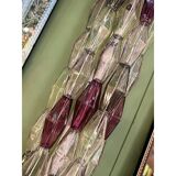 Set of Two Contemporary Wall Sconces With Multicolored "Poliedri" Murano Gl
