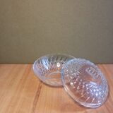 Vintage France chiseled glass candy