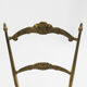 Paire de chaises en laiton, style Chiavari