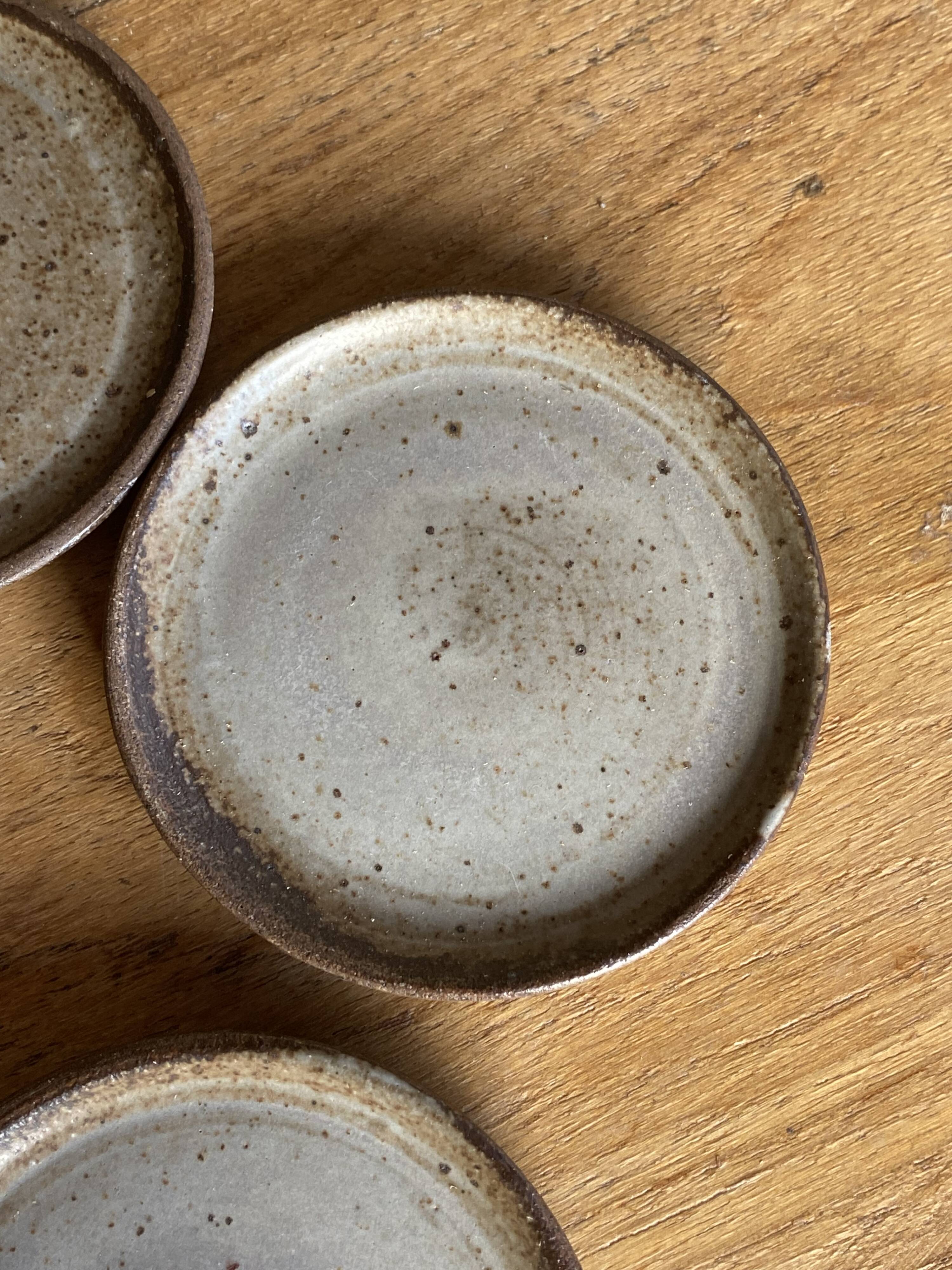 Handmade stoneware coffee set