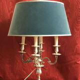 Silver bronze hot water bottle lamp
