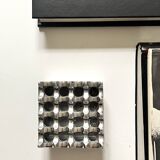 Mid-century chrome metal ashtray in the Ultima 15 style, 1970 design.