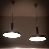 Set Solken Leuchten Brass ceiling lamps 1970s Germany