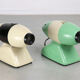Projecteur crème mid-century de bakalite