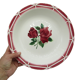 Hollow dish salad bowl Digoin Sarreguemines Cibon rose decoration
