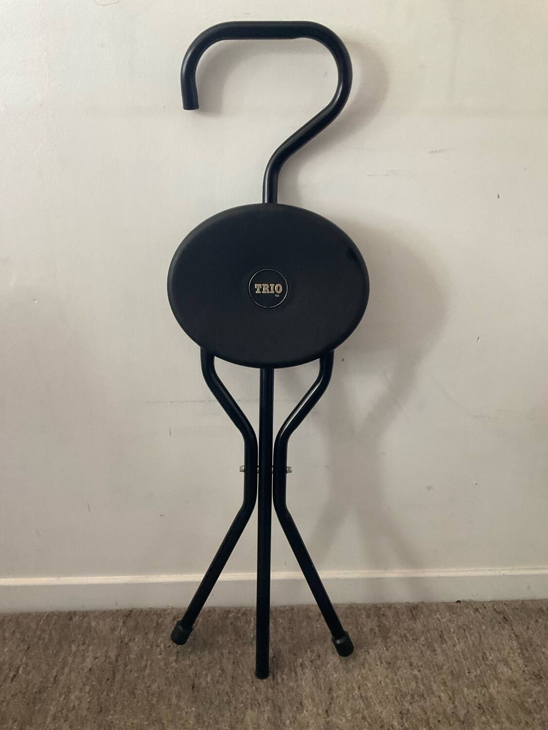 Vintage Cane Trio stool from the 70s-80s