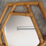 Miroir rotin