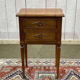 Chevet en merisier des années 1950 de style Louis XVI
